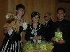 v.l. Margit Hinterholzer (LC Rheintal am Kumma) nimmt gemeinsam mit Präsidentin Maria Ellensohn-Schmid einen Geldlöwen vom Präsidenten des LION Club Feldkirch F. J. Giesinger entgegen