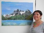 Die Feldkircher Hobbymalerin Annemarie Bonmassar-Nachbaur zeigt im LKH Feldkirch ihre Werke