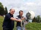 Die besonders aktiven Funkamateure Werner Morscher und Karlheinz Mallinger kümmern sich unter anderem um das leistungsfähige ATV Netzwerk