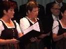 "Dreiklang" -Harmonie auch im Lied beim Walgauer Chorabend im Dünser Schulsaal.