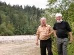 der Literat, Literaturkritiker und Verleger Haimo L. Handl ("ORDENsritter Gallini") und Josef "Don Camillo" Wehinger besuchten den Gnadenhof Vorarlberg in der Bozenau in Doren der Literat, Literaturkritiker und Verleger Haimo L. Handl ("ORDENsritter Gallini") und Josef "Don Camillo" Wehinger besuchten den Gnadenhof Vorarlberg in der Bozenau in Doren
