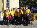 Die Wandergruppe vor dem Losmarschieren Die Wandergruppe vor dem Losmarschieren
