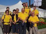 Die Südtirol-Gruppe bei der Luis-Trenker-Wanderung in Wolkenstein, Grödnertal Die Südtirol-Gruppe bei der Luis-Trenker-Wanderung in Wolkenstein, Grödnertal