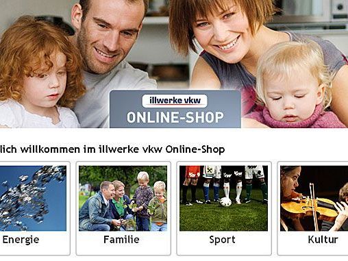 Ein breites Angebot wartet im neuen illwerke vkw Online-Shop Ein breites Angebot wartet im neuen illwerke vkw Online-Shop