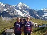 Hans Netzer und Ralf Schroeder vom BLT Bludenz als Finisher beim Jungfraumarathon