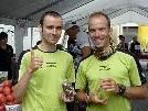 Lopez Castan (l.) und Caballero Ortega gewannen beim Transalpine-Run 2011 auch die zweite Etappe. Das Rennen dauert noch bis Samstag, dem 10. September 2011. Lopez Castan (l.) und Caballero Ortega gewannen beim Transalpine-Run 2011 auch die zweite Etappe. Das Rennen dauert noch bis Samstag, dem 10. September 2011.