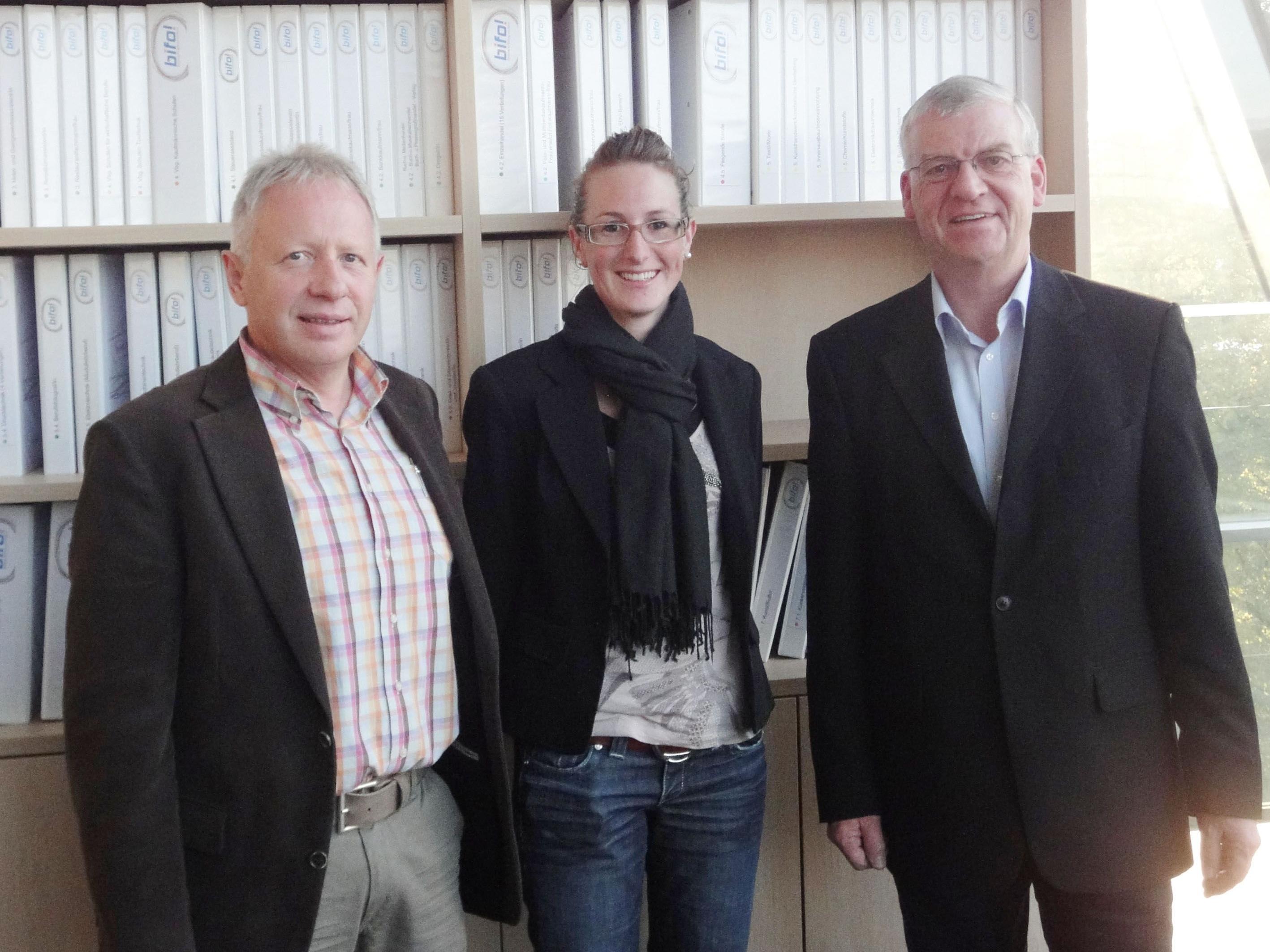 Der wieder gewählte Vorstand (von links): Christian Kopf, Andrea Blum, Wolfgang Türtscher.