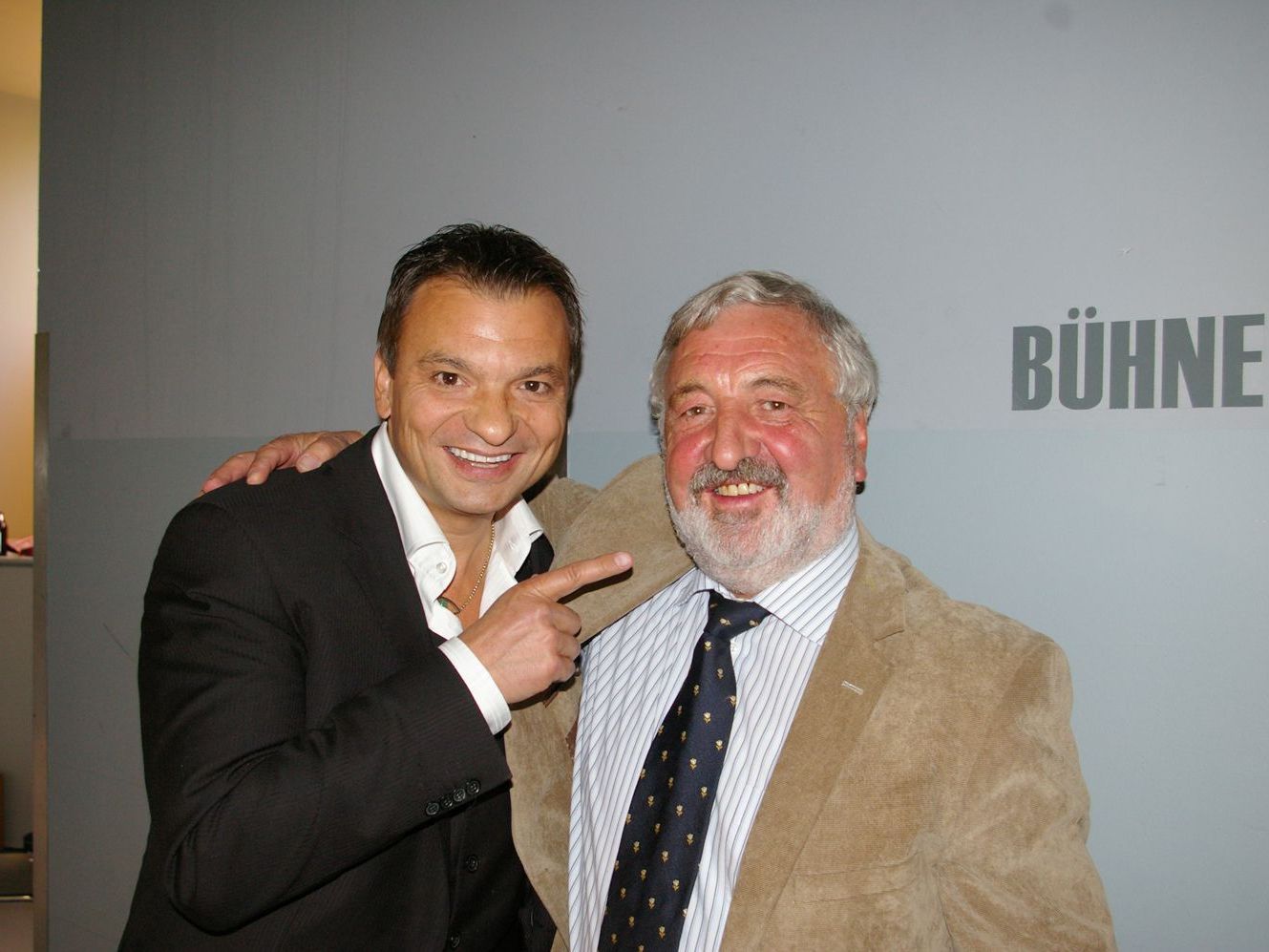 Organisator Paul Margreitter (r.) mit Markus Wolfahrt Organisator Paul Margreitter (r.) mit Markus Wolfahrt