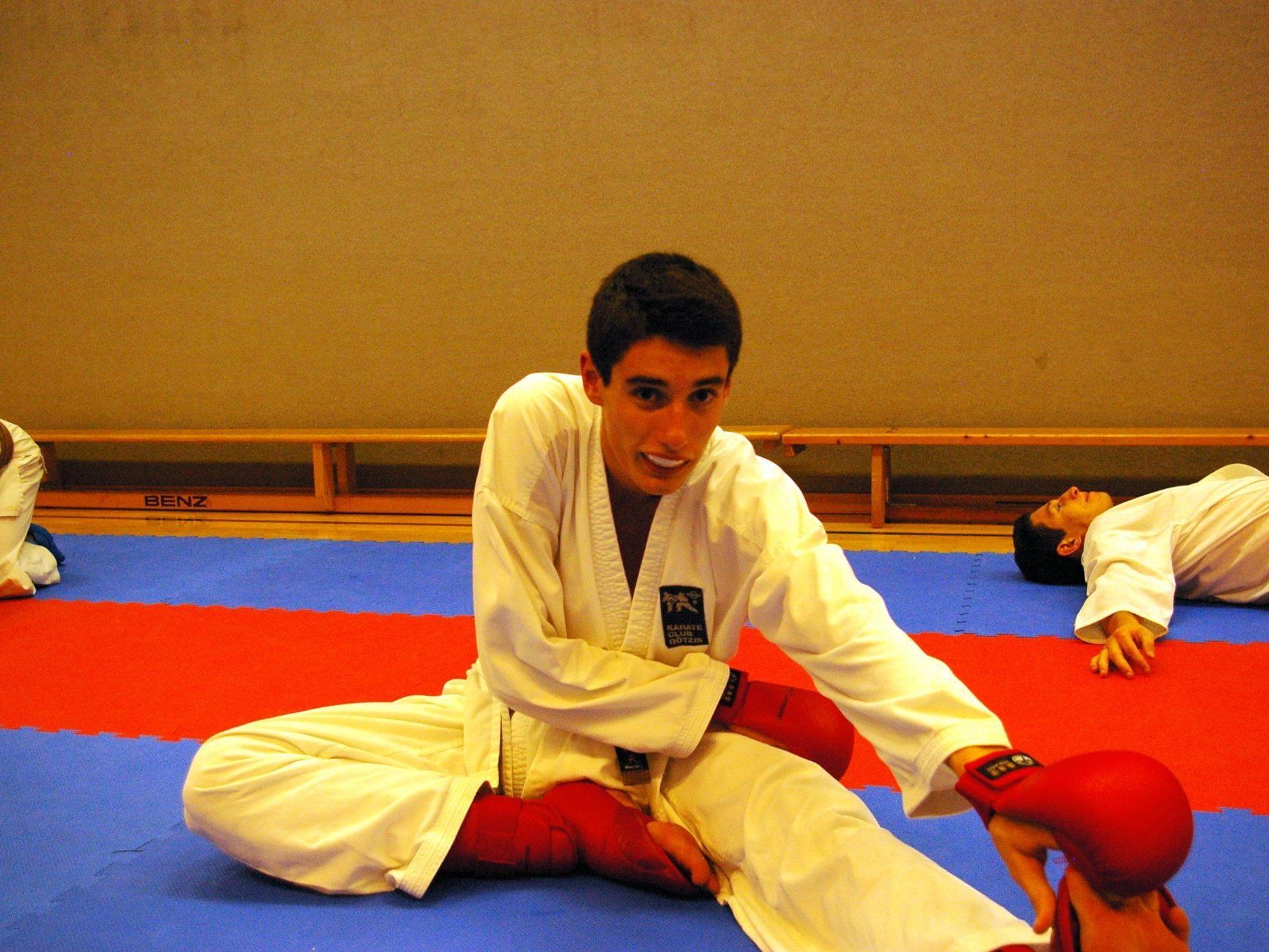 Tobias Muther beim Training Tobias Muther beim Training