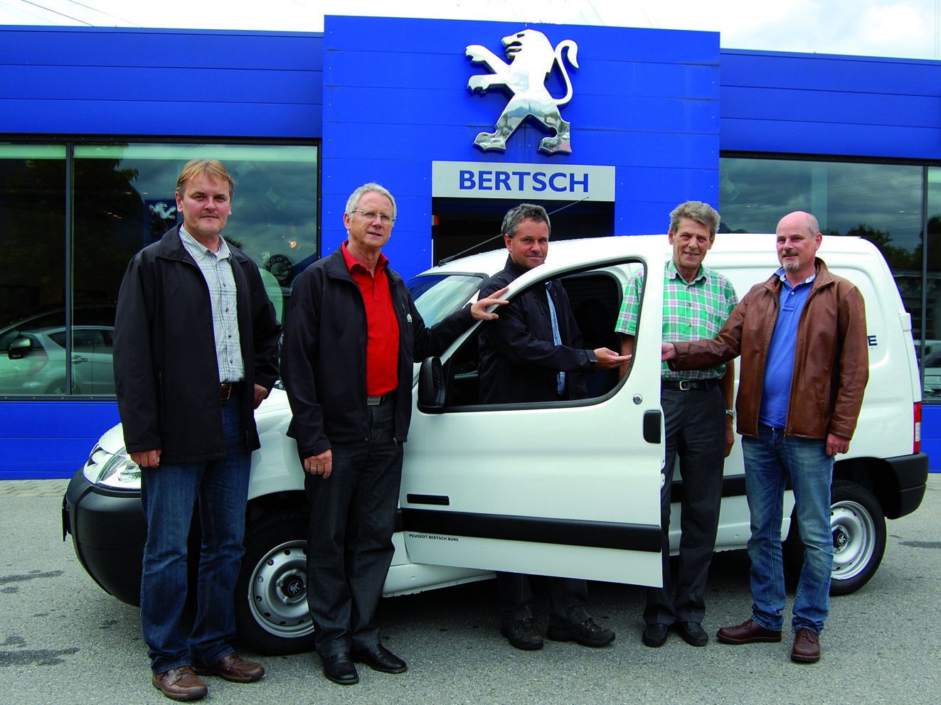 Georg Bucher, Bgm. Helmut Zimmermann, Wolfram Wachter, Walter Wachter und Gerhard Bertsch Georg Bucher, Bgm. Helmut Zimmermann, Wolfram Wachter, Walter Wachter und Gerhard Bertsch