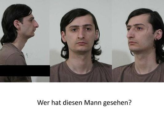 Nach diesem Mann wird gefahndet. Nach diesem Mann wird gefahndet.