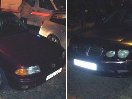 Diese beiden Schlepperfahrzeuge wurden von der Polizei sichergestellt. Diese beiden Schlepperfahrzeuge wurden von der Polizei sichergestellt.