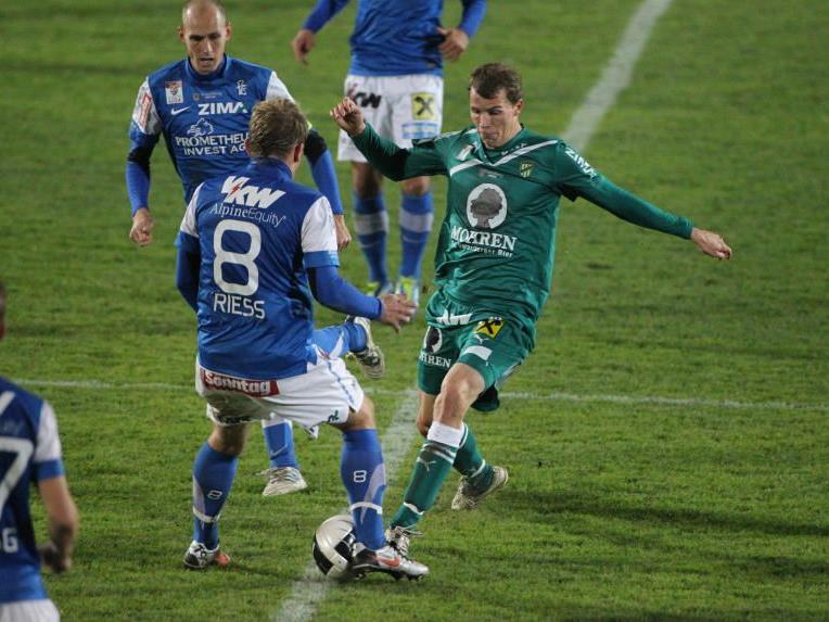 Dynamisch und treffsicher zeigte sich Jan Zwischenbrugger im ersten Derby gegen den FC Lustenau.