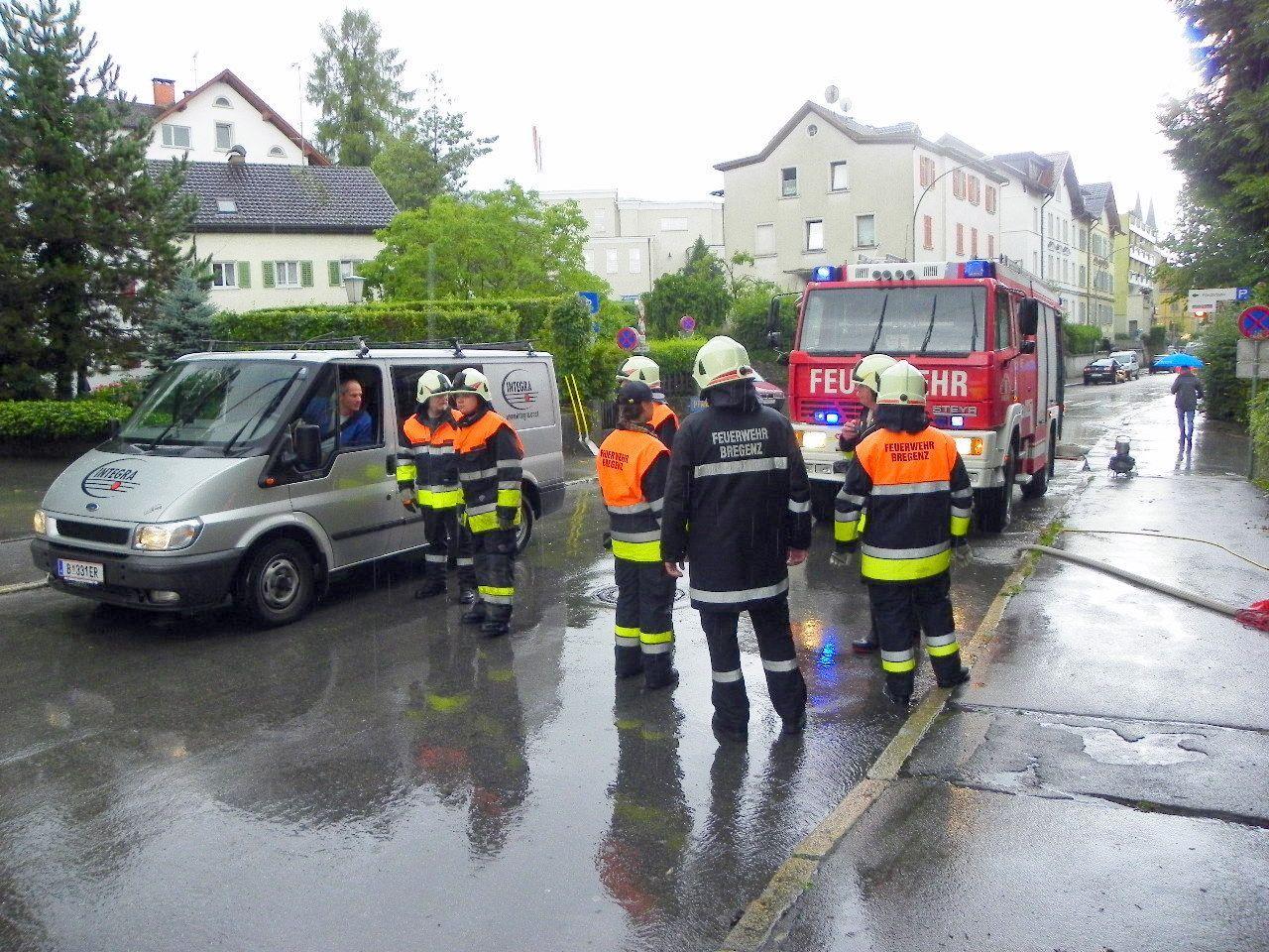 Hochwassereinsatz in Bregenz