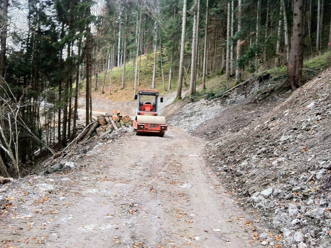 Für 27 Eigentümer, darunter auch die Marktgemeinde, wird eine Waldfläche von 10ha erschlossen Für 27 Eigentümer, darunter auch die Marktgemeinde, wird eine Waldfläche von 10ha erschlossen