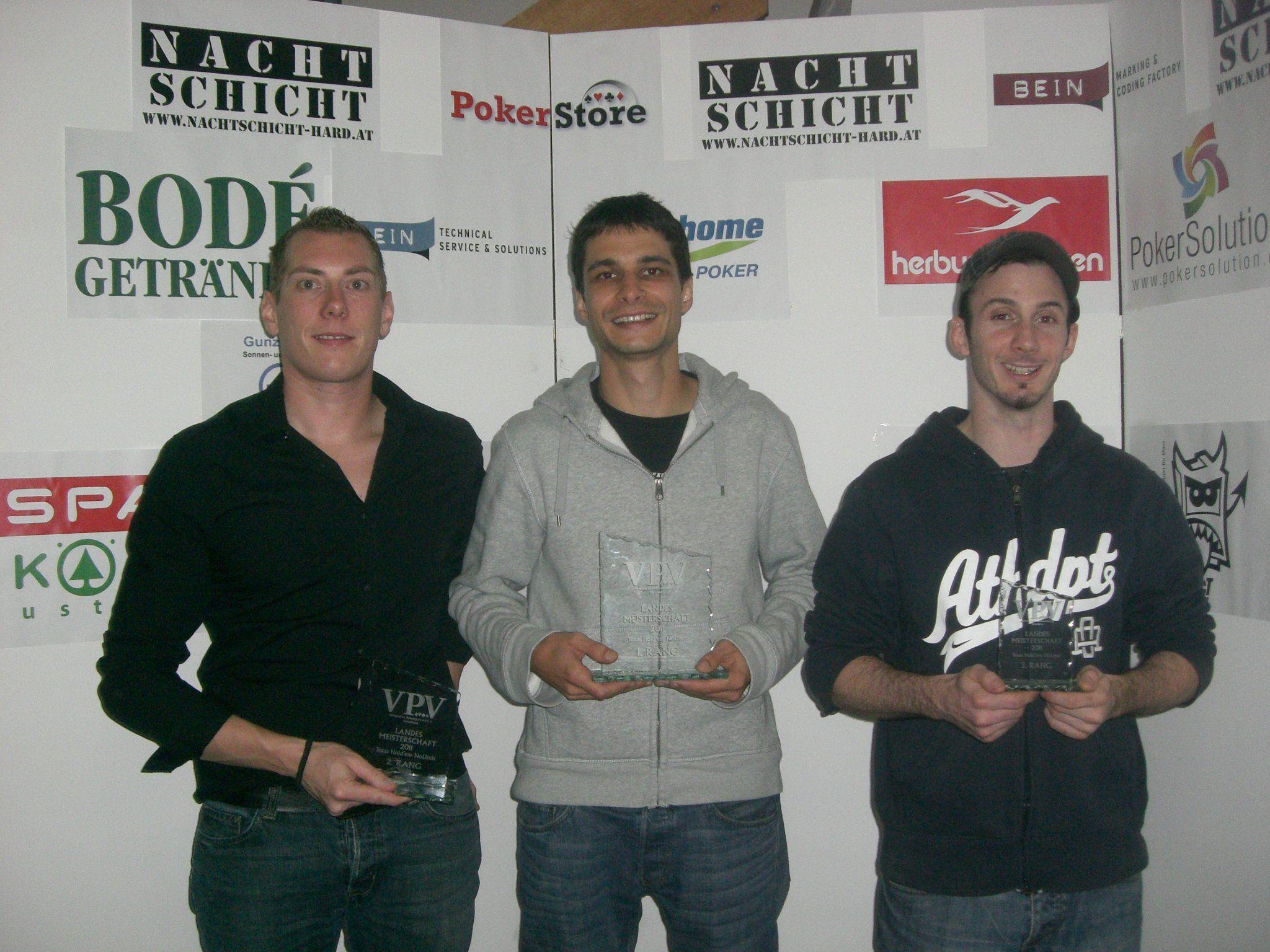 Das Siegerbild v.l.n.r.: Manuel Gohm, Peter Pfeifer und Marc Domig. Das Siegerbild v.l.n.r.: Manuel Gohm, Peter Pfeifer und Marc Domig.