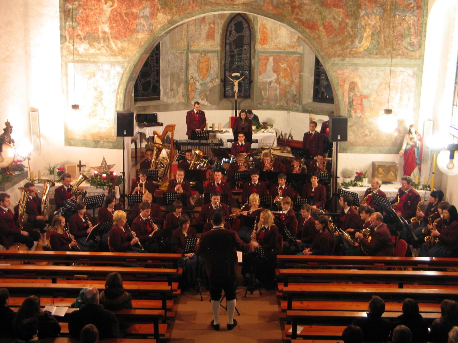 Der Musikverein in der Pfarrkirche von Reuthe Der Musikverein in der Pfarrkirche von Reuthe