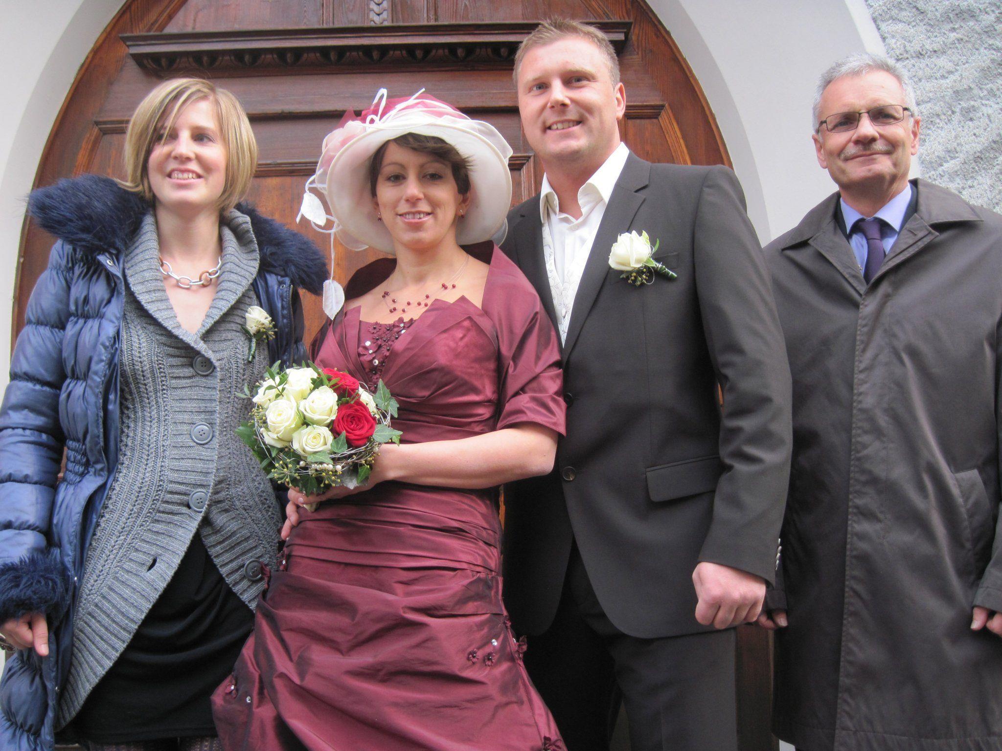 Barbara und Hubert Lugger haben in der Dreifaltigkeitskirche geheiratet