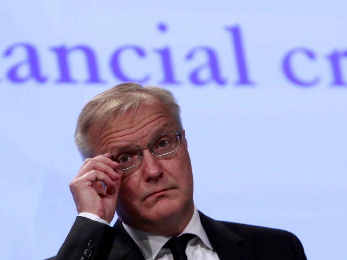 Wirtschaftskommissar Olli Rehn hat Aussichten nach unten revidiert.