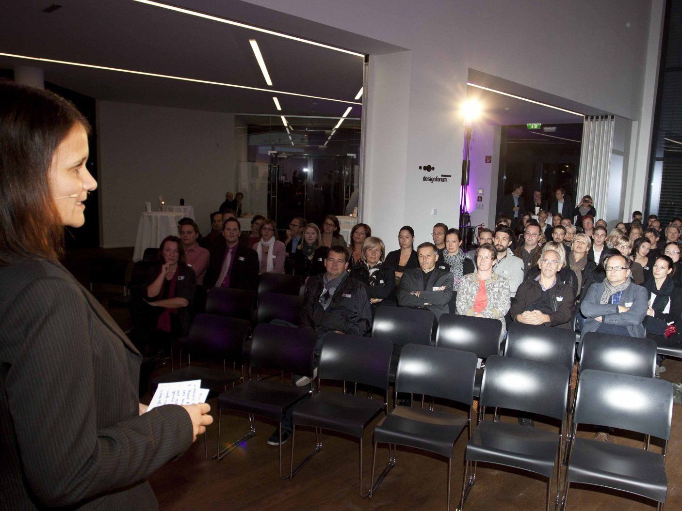 Moderatorin Hannah Krause führte durch den Abend. Moderatorin Hannah Krause führte durch den Abend.