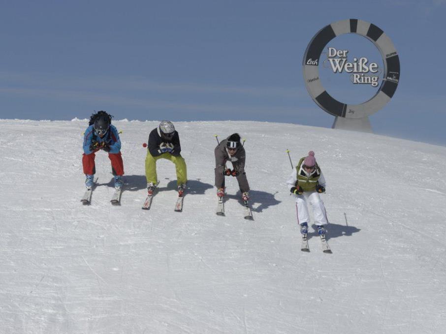 Der weiße Ring in Lech Zürs ist mit dem Skisaisonbeginn wieder geöffnet.