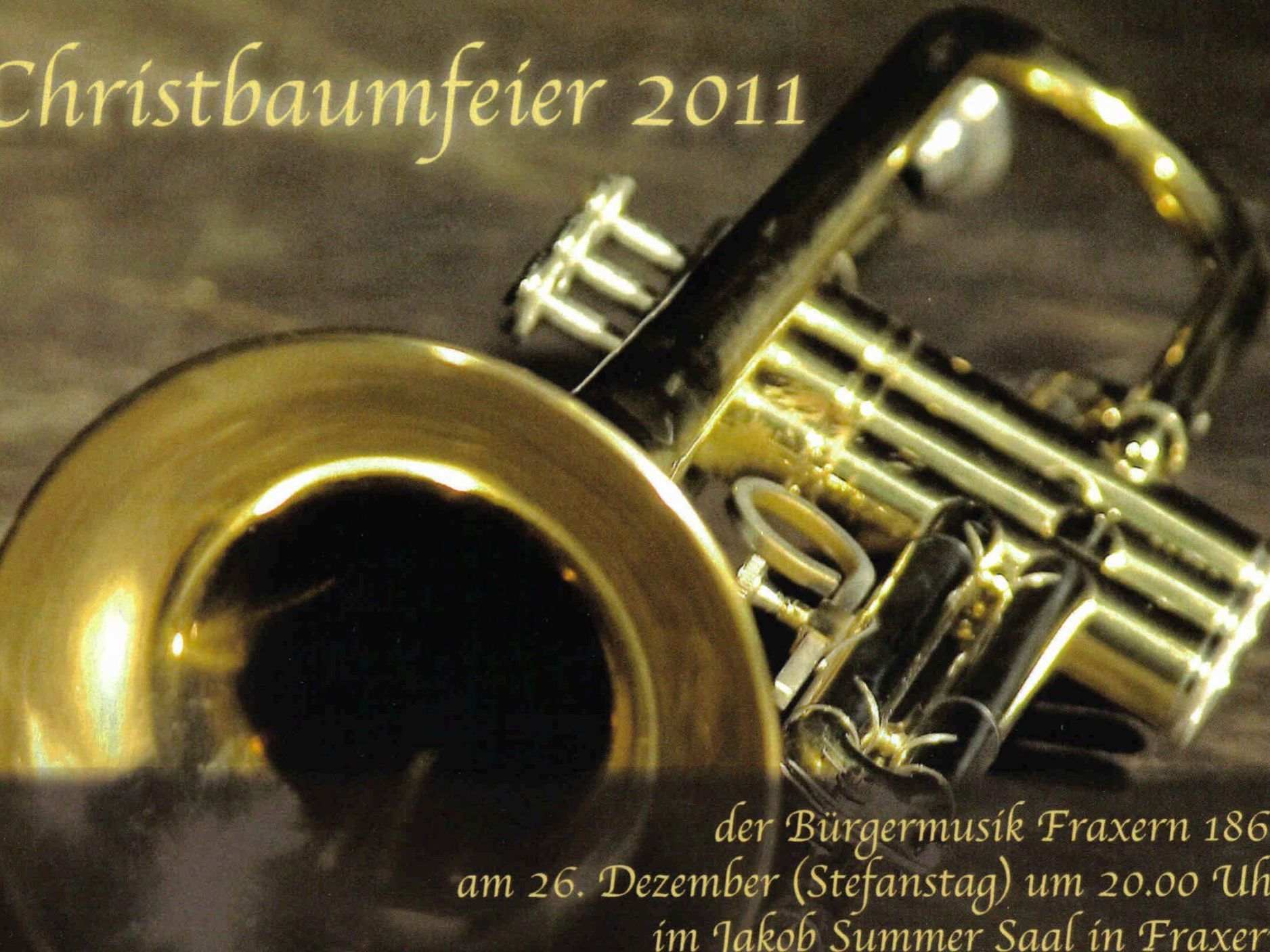 Christbaumfeier im Jakbo-Summer-Saal am 26. Dezember Christbaumfeier im Jakbo-Summer-Saal am 26. Dezember