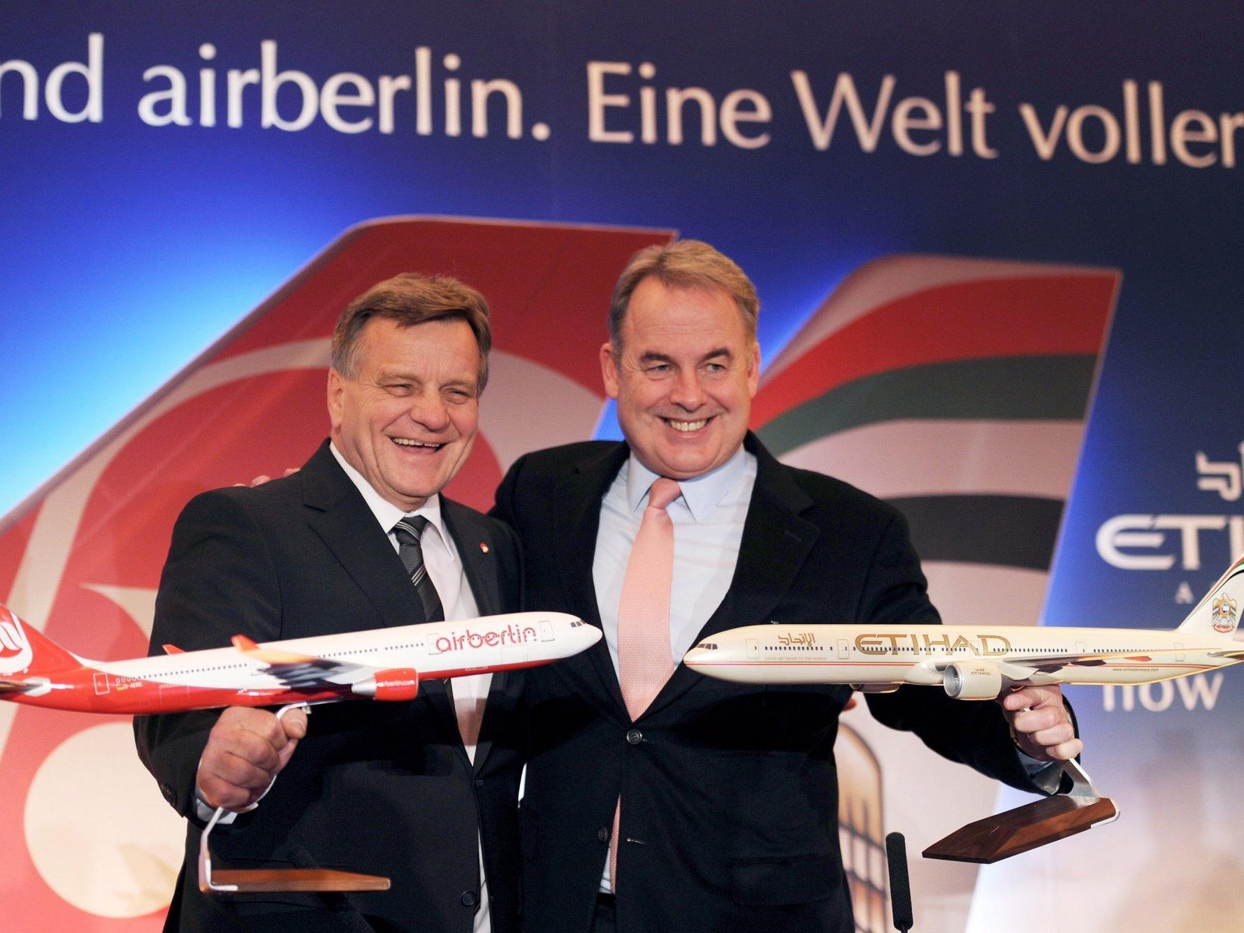 Mit 29,2 Prozent der Anteile soll Etihad größter Einzelaktionär bei Air Berlin werden