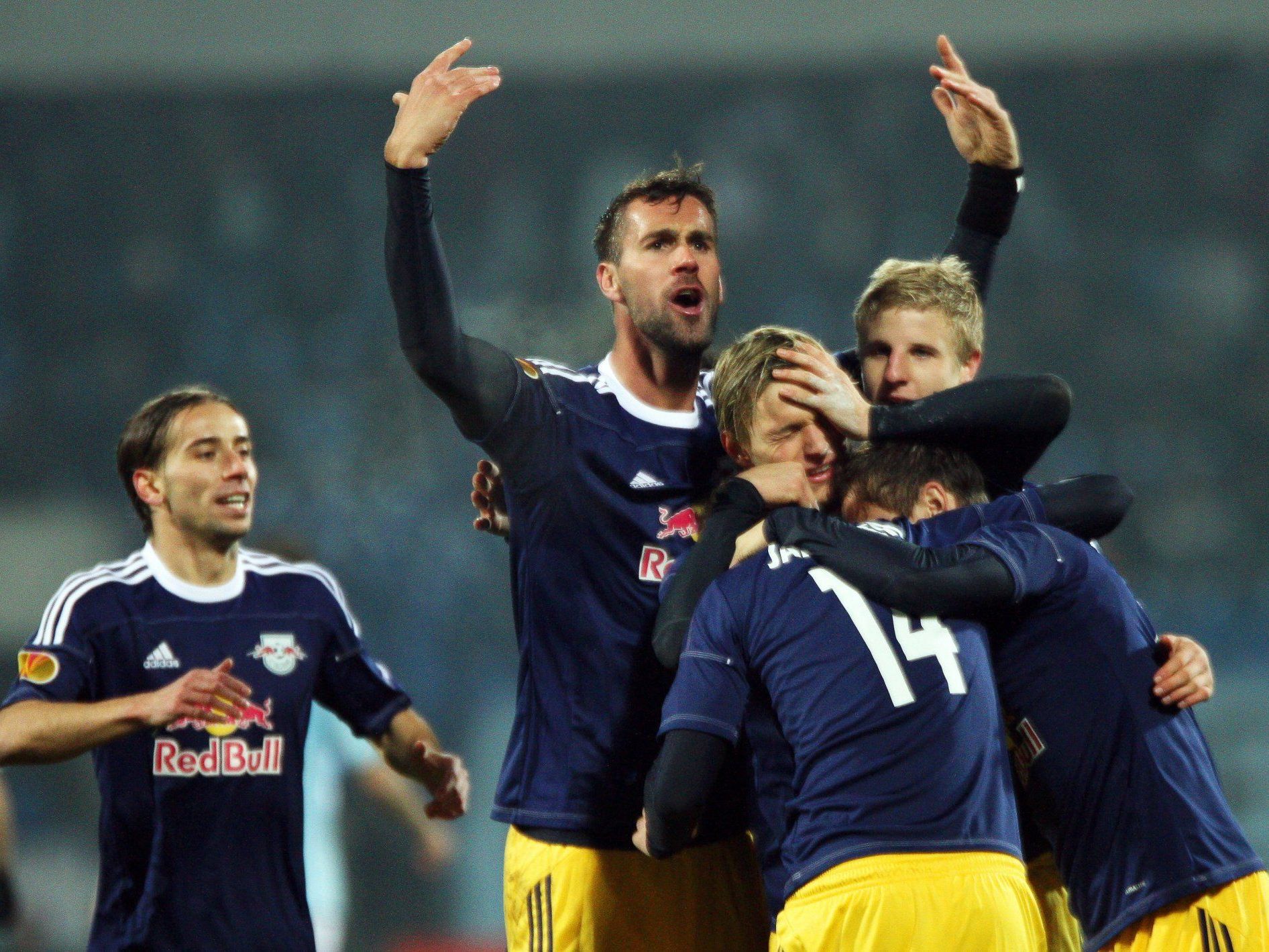 Salzburg in Europa-League-K.o.-Phase: 3:2-Sieg in Bratislav Salzburg in Europa-League-K.o.-Phase: 3:2-Sieg in Bratislav