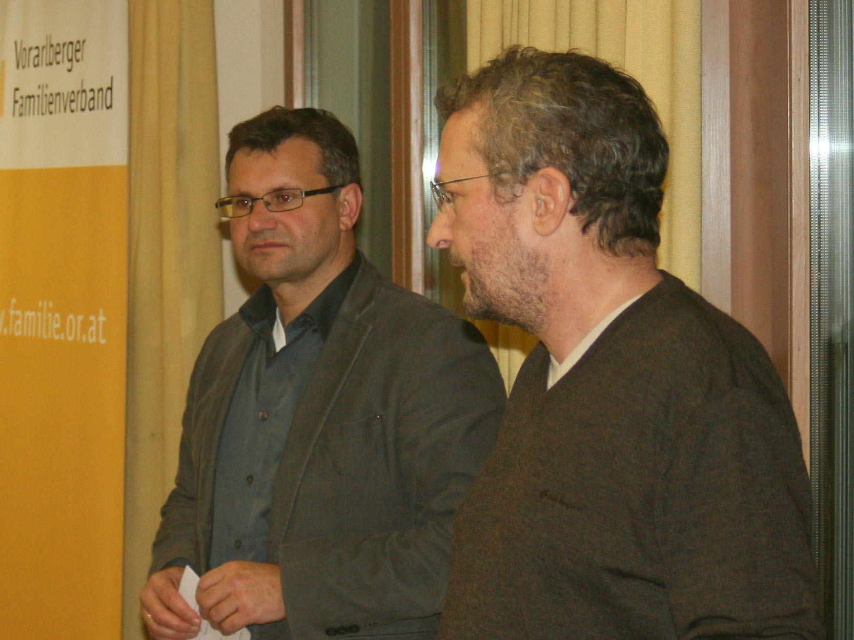 Christian Brunner, Leiter des Familienverbandes St. Anton i. M. und Dr. Markus Hofer