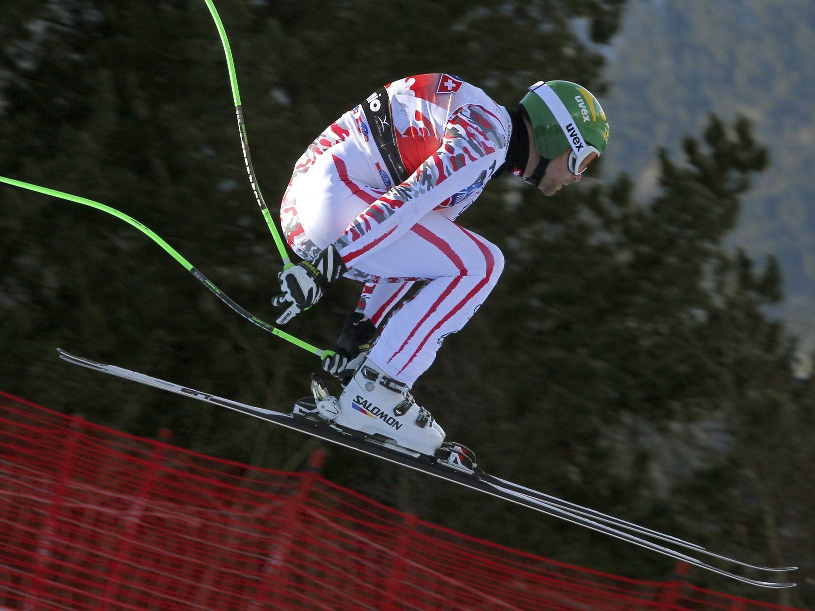 Klaus Kröll belegt Rang drei in der Bormio-Abfahrt.