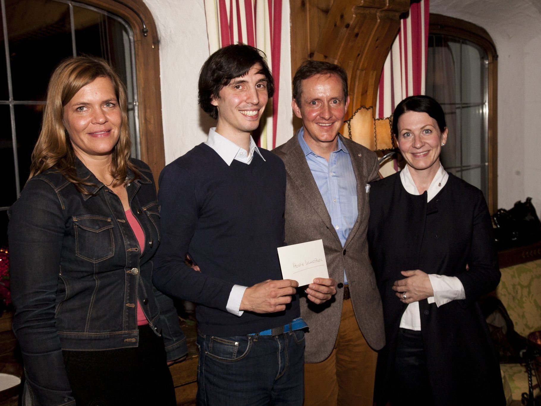 Katharina Boesch, Alfredo Barsuglia und die Kunstquartier-Initiatoren Florian und Ursula Werner. Katharina Boesch, Alfredo Barsuglia und die Kunstquartier-Initiatoren Florian und Ursula Werner.