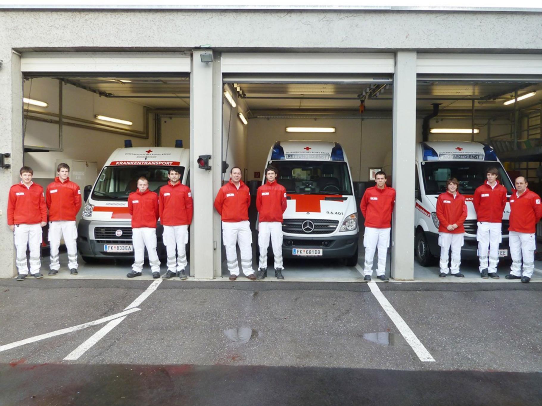 Für die sechs Fahrzeuge der Rettungsabteilung Hohenems gibt es nur drei Garagenplätze.