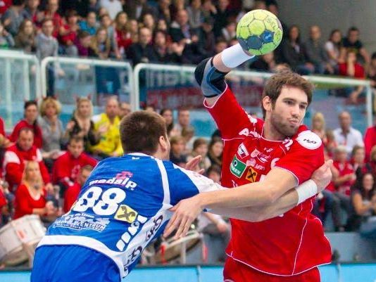 Dominik Schmid steuerte drei Treffer zum Harder Heimsieg bei Dominik Schmid steuerte drei Treffer zum Harder Heimsieg bei