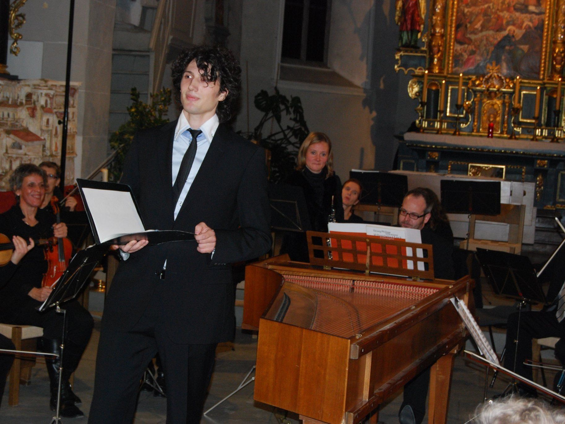 Johannes Schwendinger sang die Bach-Kantate „Ich habe genug“. Johannes Schwendinger sang die Bach-Kantate „Ich habe genug“.