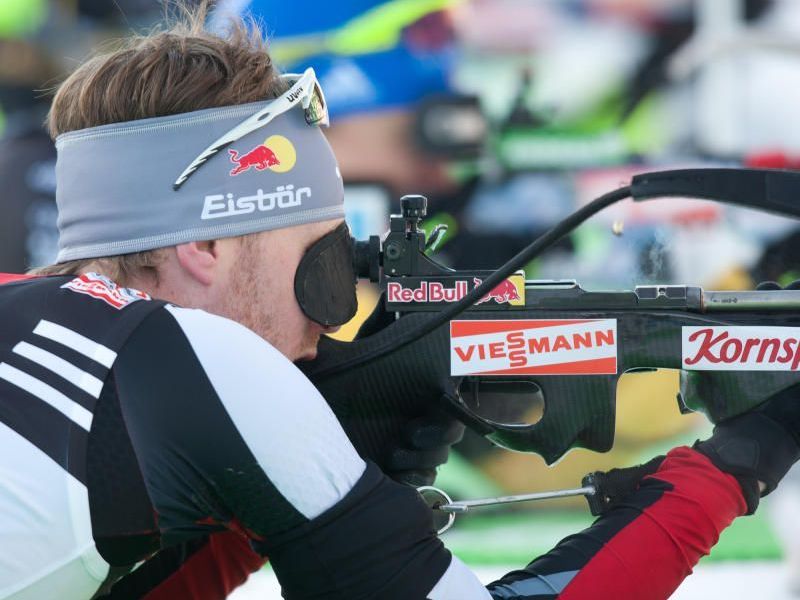 Simon Eder nach Fehlschuss 16. Simon Eder nach Fehlschuss 16.