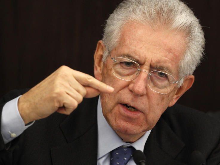 Mario Monti, angetreten, um Italien vor einem Pleite-Schicksal zu bewahren