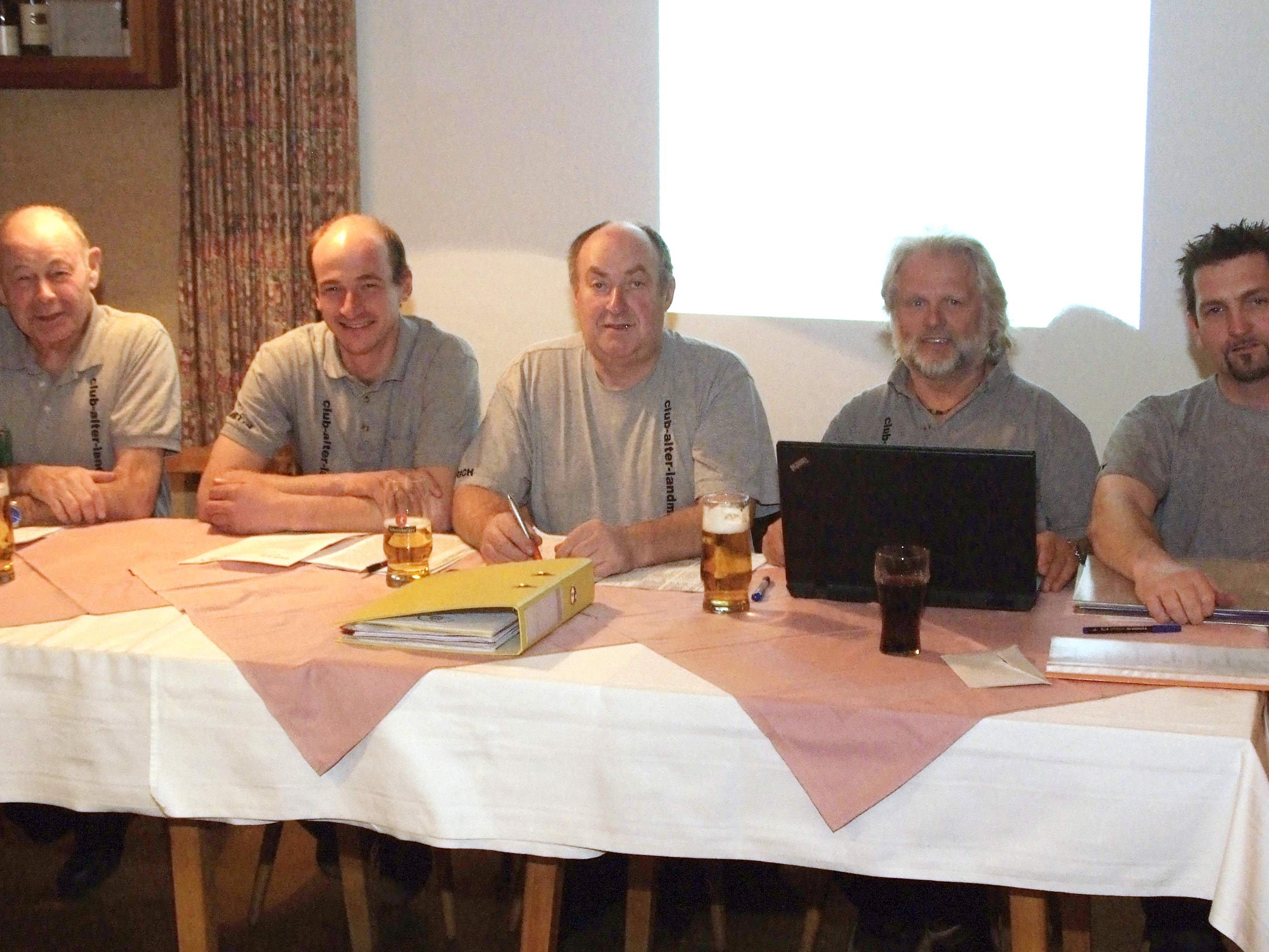Vorstand: v.li. Werner Dünser, Martin Burtscher, Heinrich Schnetzer, Alex Rüdisser, Stefan Tschann.