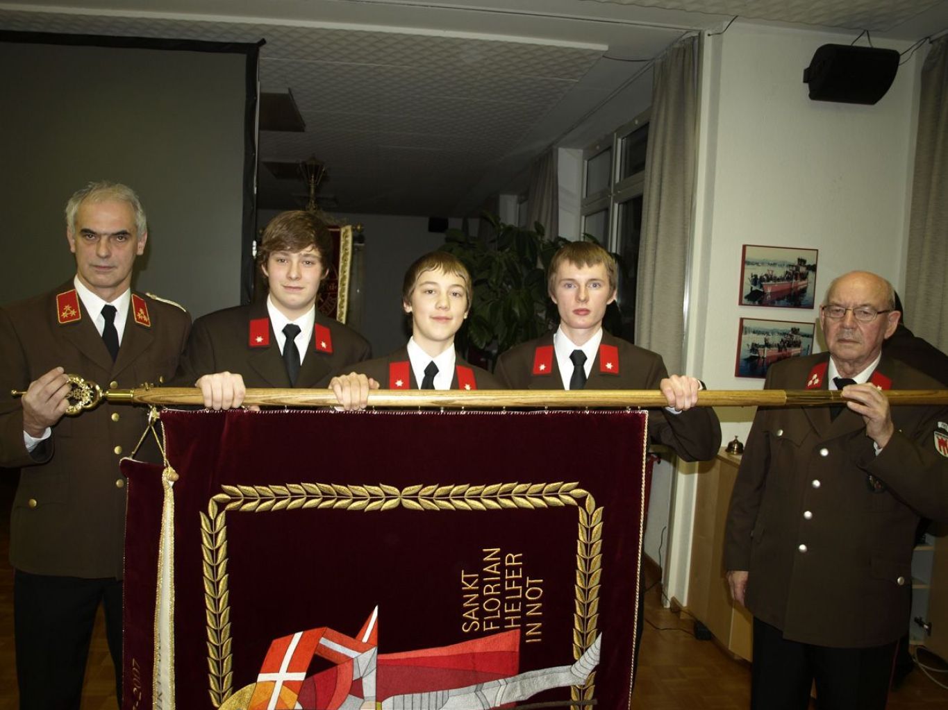 Angelobung von Maximilian Pfanner, Lukas Huter, Philipp Reich und Fähnrich Josef Feldkircher. Angelobung von Maximilian Pfanner, Lukas Huter, Philipp Reich und Fähnrich Josef Feldkircher.