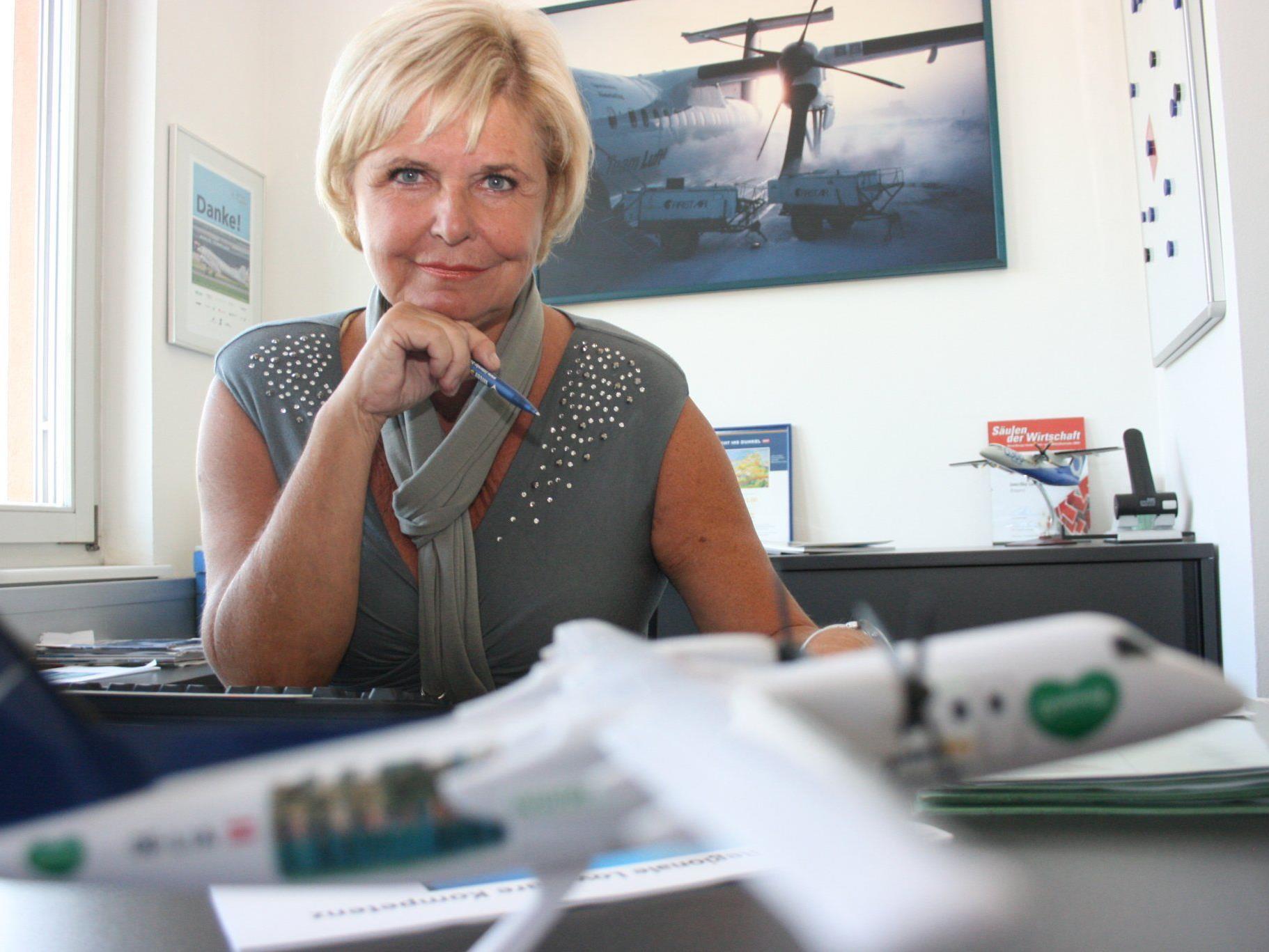 Renate Moser, Geschäftsführerin der InterSky: Turn-Around geschafft.