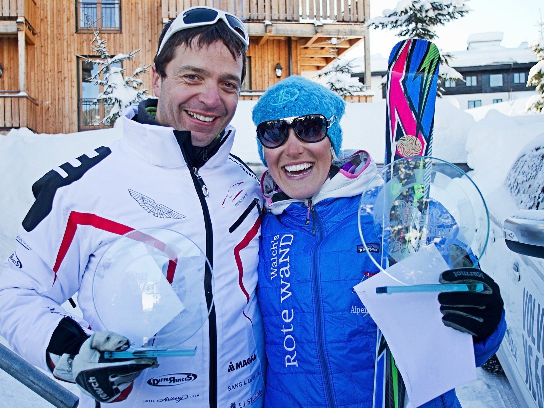 "Der Weiße Ring 2012": Die Sieger Angelika Kaufmann und Pepi Strobl. "Der Weiße Ring 2012": Die Sieger Angelika Kaufmann und Pepi Strobl.