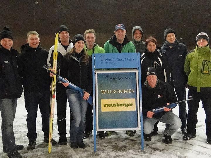Firmenangehörige von MEUSBURGER nutzten das Nordic Sport Park Angebot in Sulzberg.