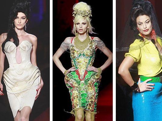 Teile der neuen Kollektion von Jean Paul Gaultier. Teile der neuen Kollektion von Jean Paul Gaultier.