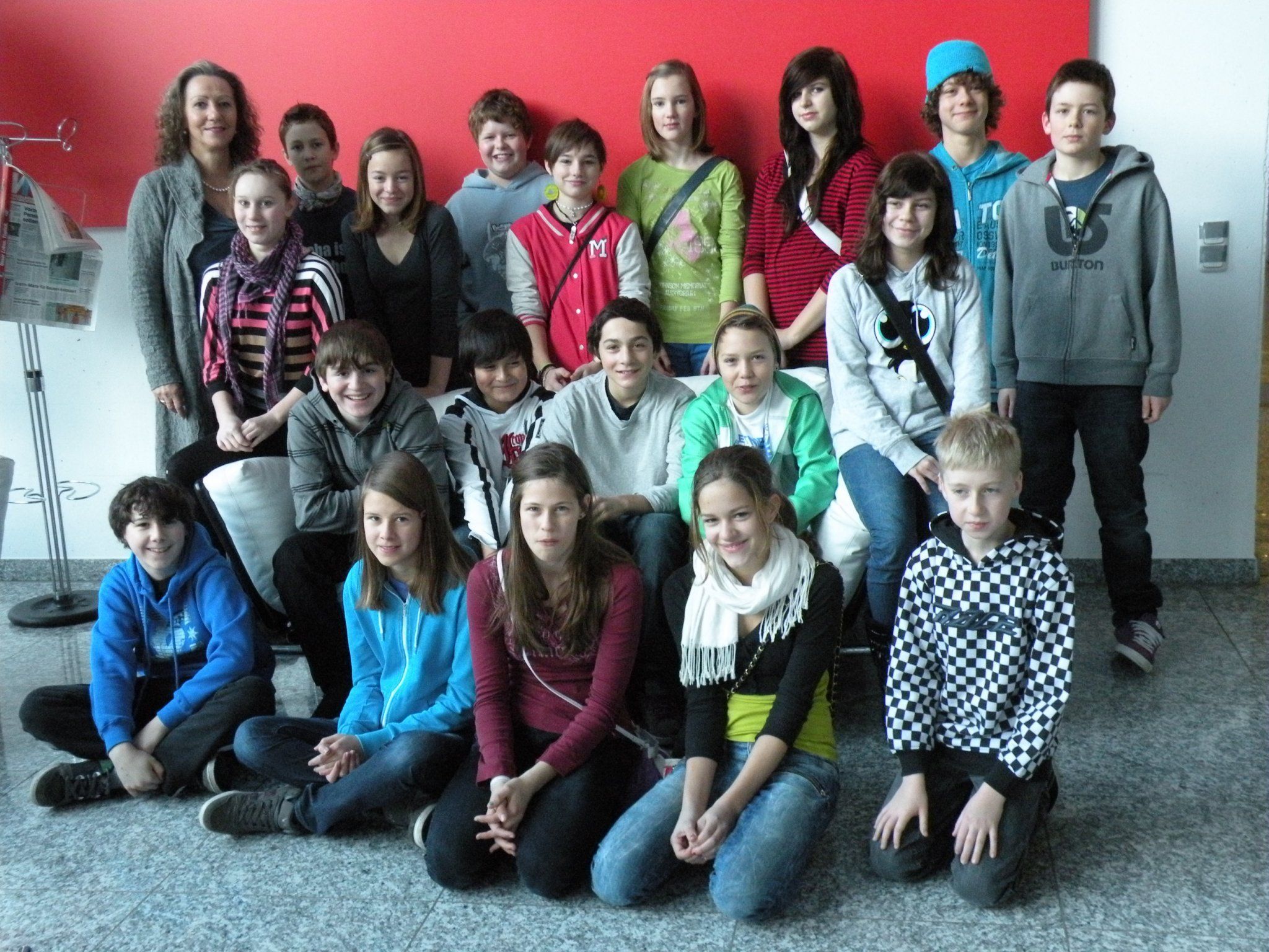 Schüler der VMS Koblach beim Besuch im Medienhaus. Schüler der VMS Koblach beim Besuch im Medienhaus.