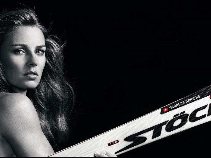 Das Beauty im Ski-Zirkus: Die Slowenin Tina Maze. Das Beauty im Ski-Zirkus: Die Slowenin Tina Maze.