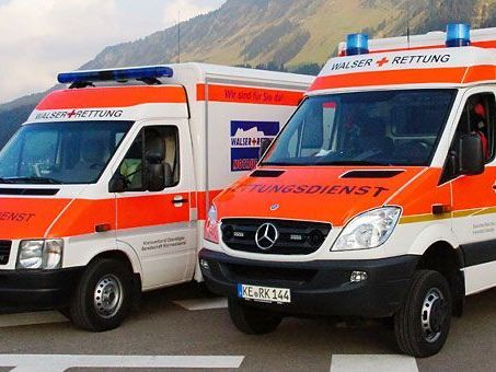 Die Walser Rettung ist mit zwei Einsatzfahrzeugen unterwegs. Die Walser Rettung ist mit zwei Einsatzfahrzeugen unterwegs.