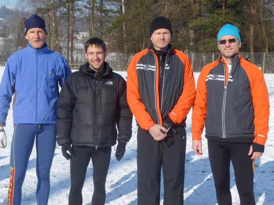 Vier Bergläufer die auch im Crosslauf ihre Qualitäten zeigten