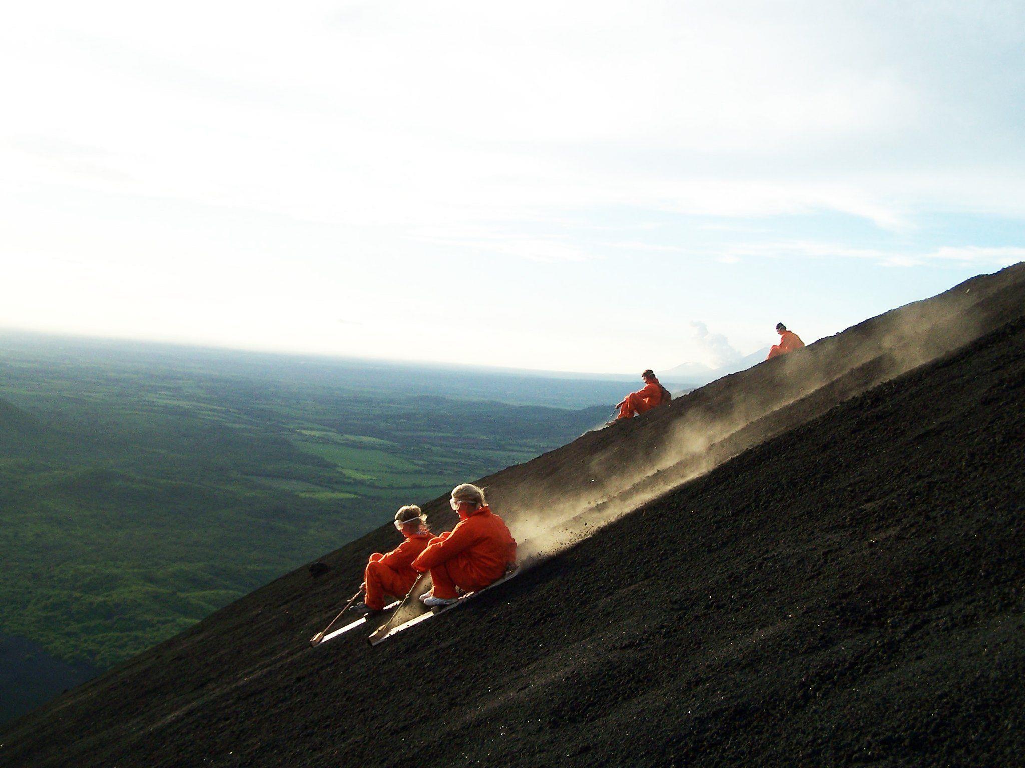 Vulkan-Boarding am Cerro Negro / Nicaragua. Vulkan-Boarding am Cerro Negro / Nicaragua.
