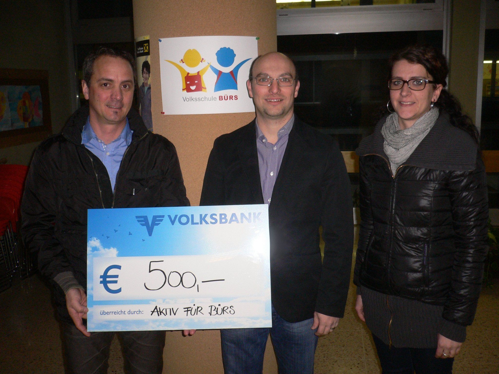 Scheckübergage: Markus Jäger, Michael Saler und Stefanie Witwer. Scheckübergage: Markus Jäger, Michael Saler und Stefanie Witwer.