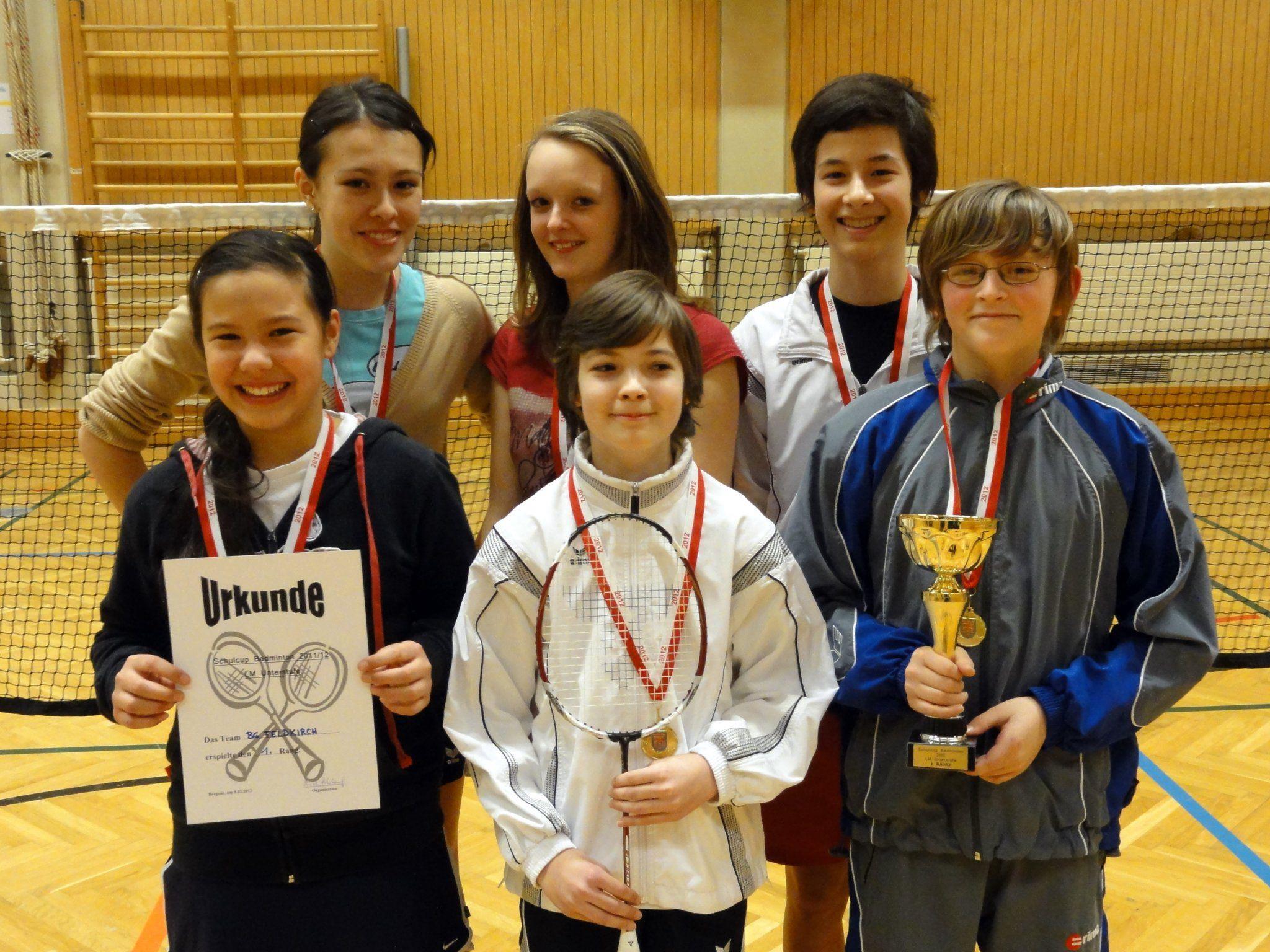 Die glücklichen Sieger des Gymnasiums Feldkirch