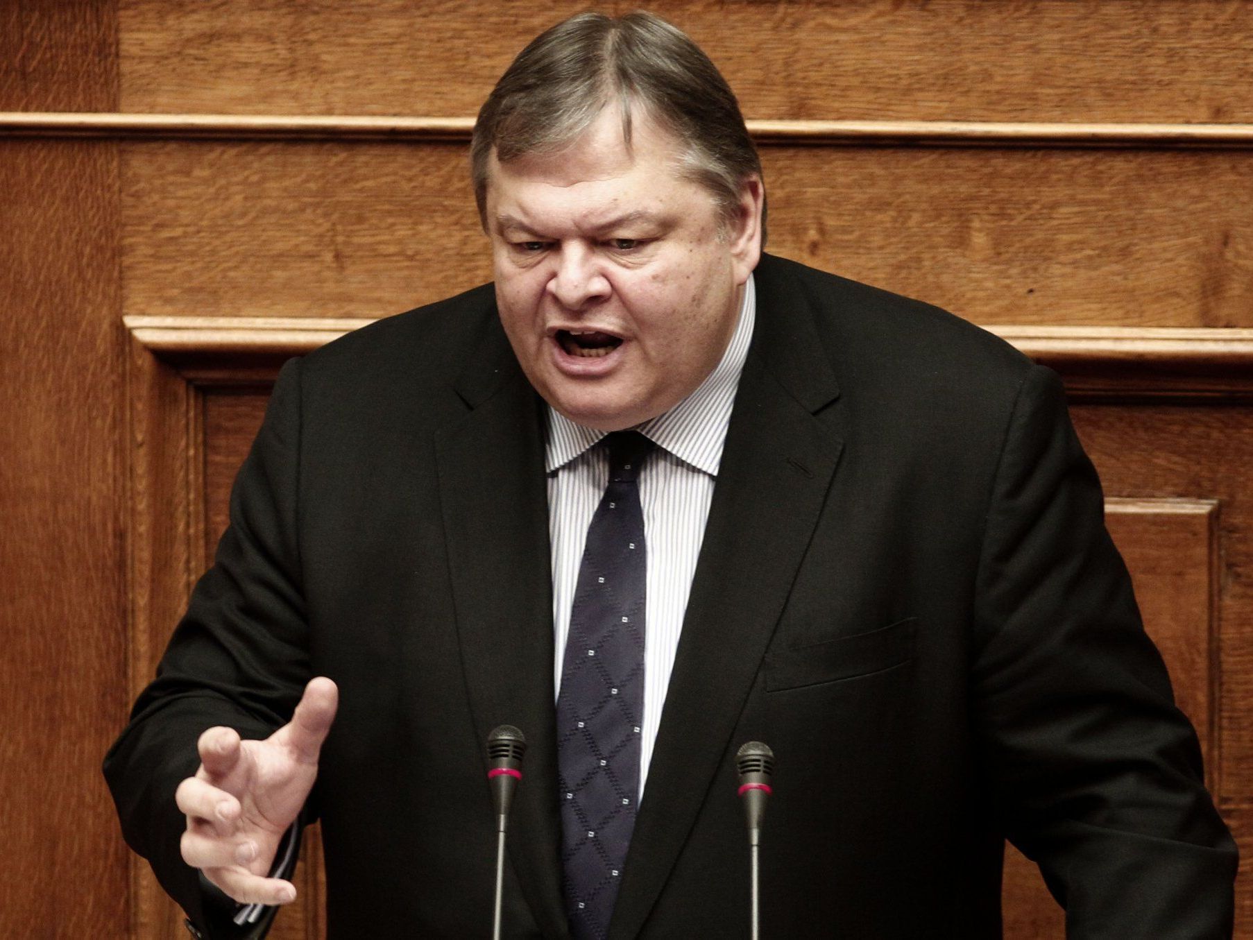 Der griechische Finanzminister Evangelos Venizelos. Der griechische Finanzminister Evangelos Venizelos.